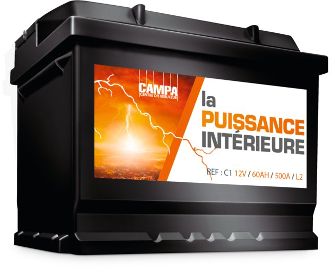 BATTERIE CAMPA L2 60AH AMPS +D