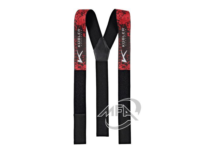 BRETELLES KUBLER ROUGE-NOIR