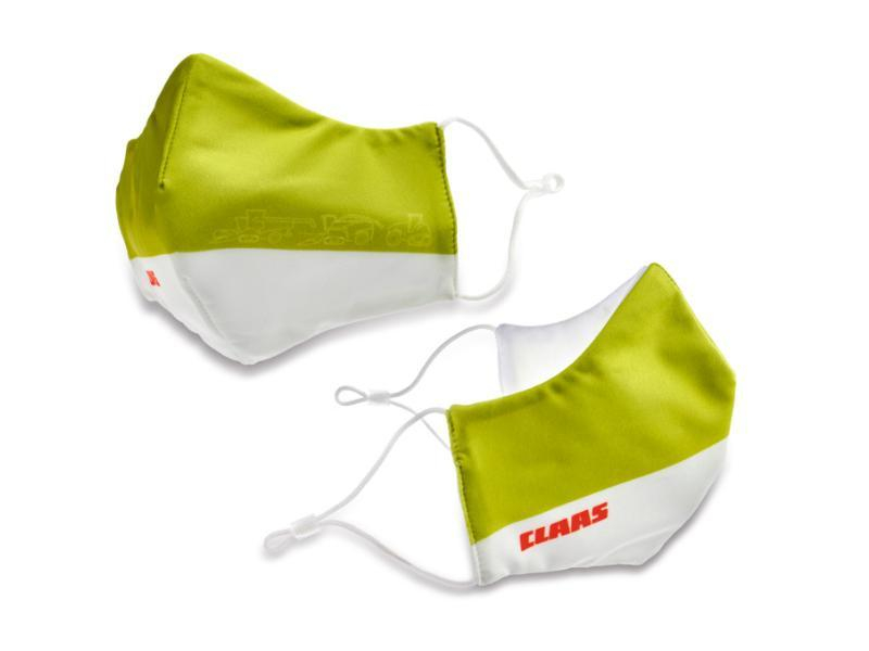 Masque facial CLAAS vert, lot de 2