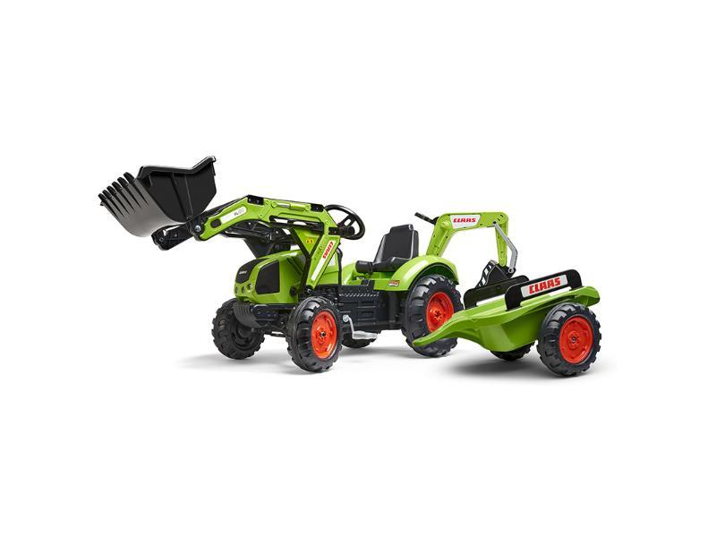 CLAAS ARION 430 AVEC PELLE ET REMORQUE