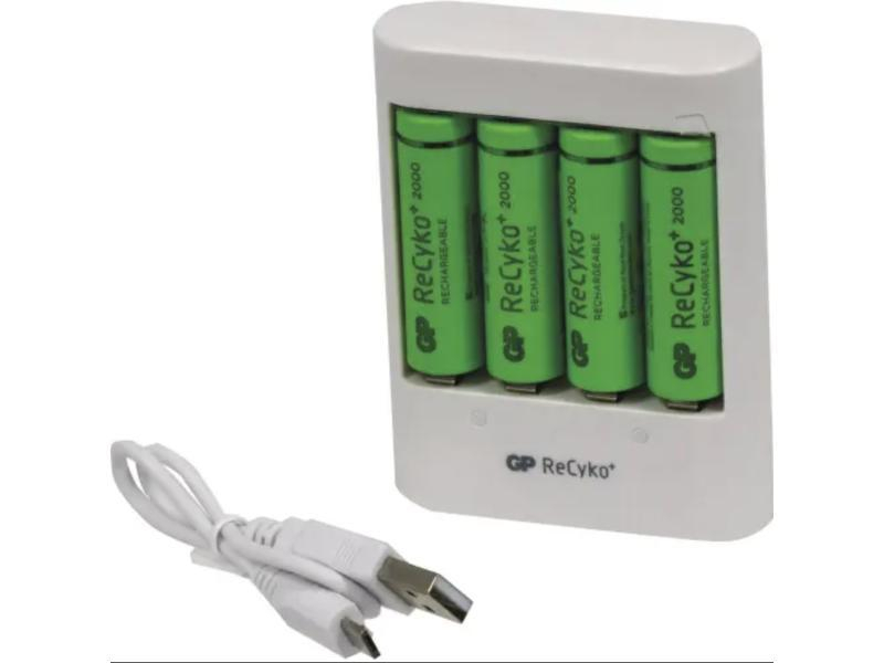 Chargeur de batterie Ni-Mh avec 4 Piles