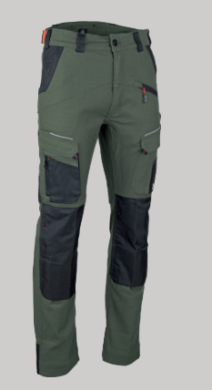 MEMORY PANTALON STRETCH KAKI NOIR