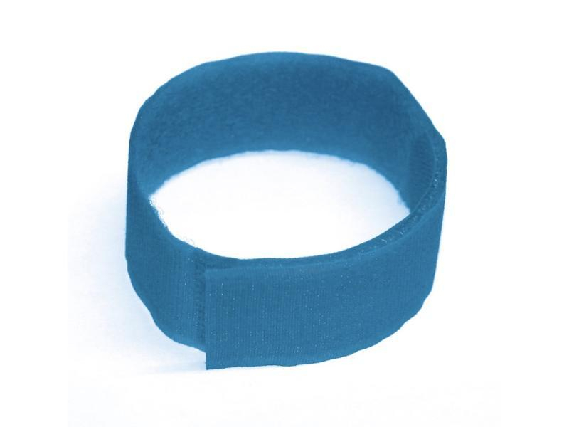 Bracelet velcro fluo bleu  36cm