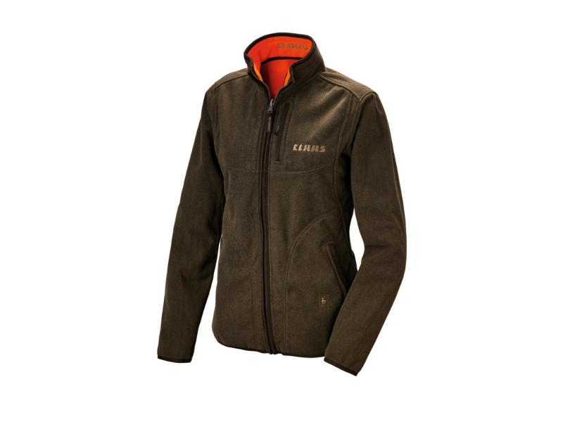 VESTE POLAIRE ORANGE-VERT FEMME CLAAS