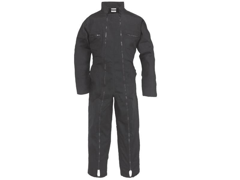 COMBINAISON 2 ZIPS NOIR TAILLE XL