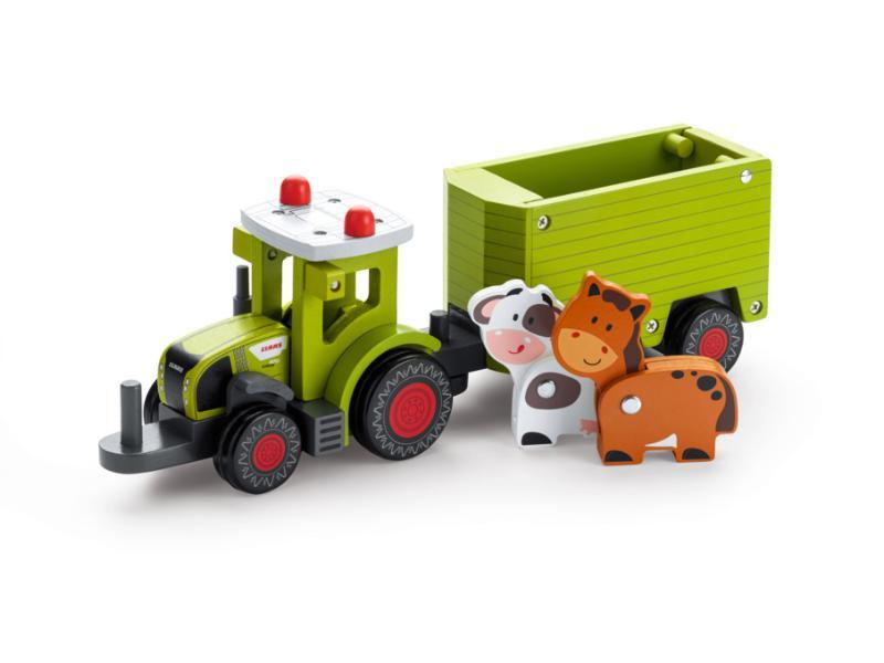 AXION 870+Remorque a betail, bois