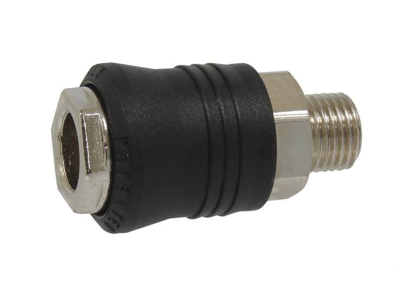 "RACCORD RAPIDE MALE 1/4""S/COQUE"