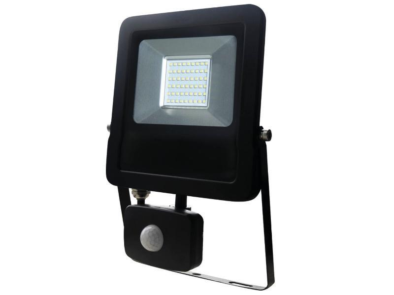PROJECTEUR LED EXTRA PLAT 50W AVEC DETEC