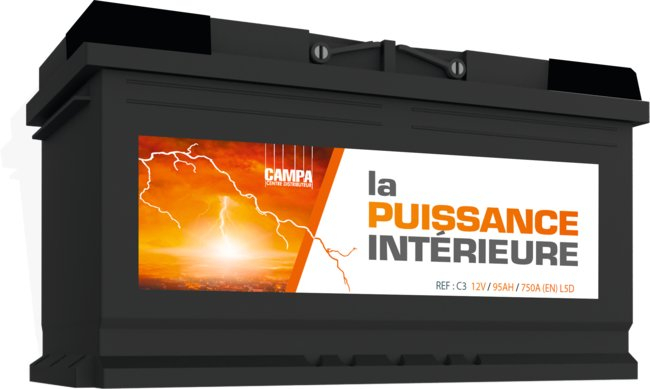BATTERIE 12V 95Ah 750A +D
