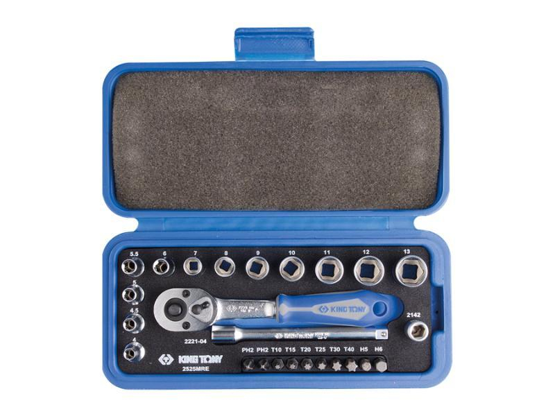 COFFRET CLIQUET 1/4 DOUILLES EMBOUTS