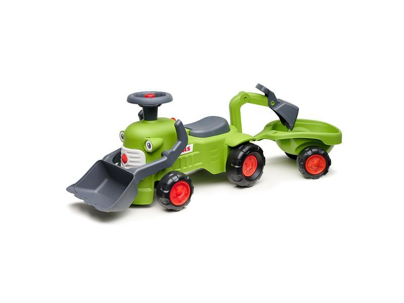 TRACTEUR À PÉDALES CLAAS AVEC REMORQUE
