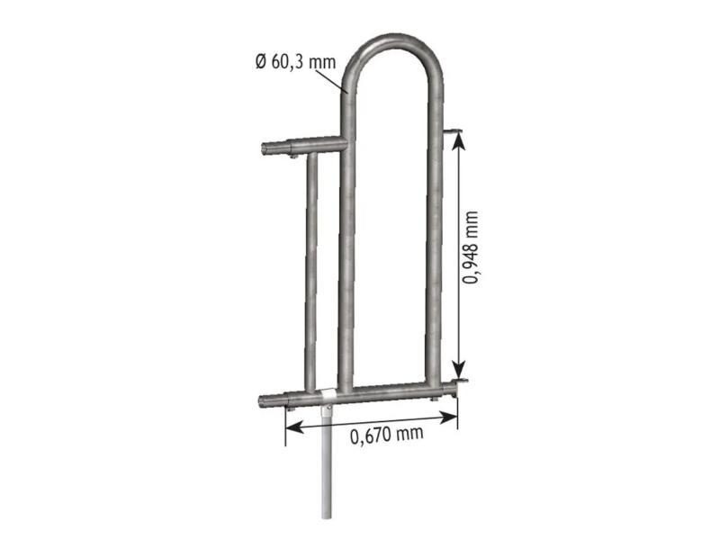 Embout 0,65m passage d'homme pour cornad