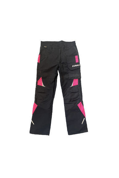 Pantalon noir-rose CLAAS, 146/152