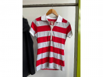 POLO FEMME RETRO ROUGE ET GRIS S CLAAS