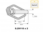 Agripak 2 goupilles sécurité 10mm