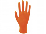 GANTS JETABLES NITRILE ORANGE T10 PAR 90