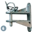 Paire de chapes simples rallongées 128 m