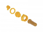 Clapet hygiénique avec tétine jaune late