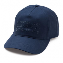 Casquette coordonees, bleu marine