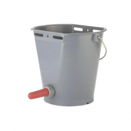 Seau à veau plastique 8L avec clapet et