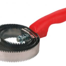 Etrille américaine inox, double faces, é