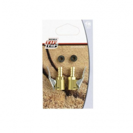 2 RACCORDS POUR TUYAU DIAM 7 AVEC JOINTS