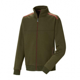 VESTE SWEAT OLIVE HOMMES
