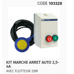 KIT MARCHE ARRET POUR POMPE