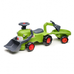 TRACTEUR À PÉDALES CLAAS AVEC REMORQUE