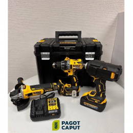 PACK DEWALT 3 OUTILS 18V + BATTERIES