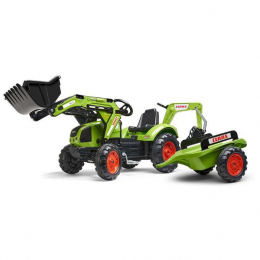 CLAAS ARION 430 AVEC PELLE ET REMORQUE