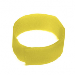 Bracelet velcro jaune 10 pces