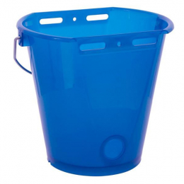 Seau a veau bleu transparent sans access