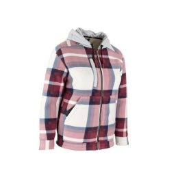 Surchemise doublée sherpa bordeau