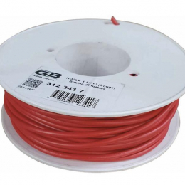 FIL MONOCONDUCTEUR 1.5MM² ROUGE 25M
