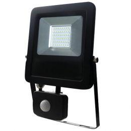 PROJECTEUR LED EXTRA PLAT 50W AVEC DETEC
