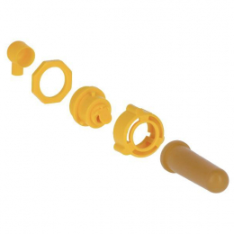 Clapet hygiénique avec tétine jaune late