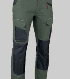 MEMORY PANTALON STRETCH KAKI NOIR