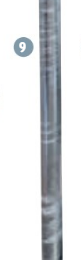Poteau nu Ø102 sur platine H 1.68 m