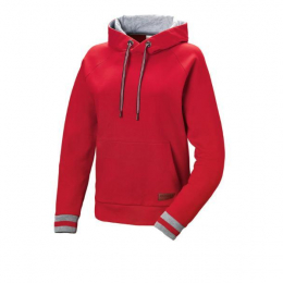 SWEAT SHIRT A CAPUCHE ROUGE FEMMES