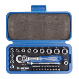 COFFRET CLIQUET 1/4 DOUILLES EMBOUTS
