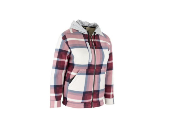 Surchemise doublée sherpa bordeau