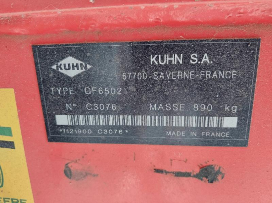 KUHN - GF 6502 - 2017