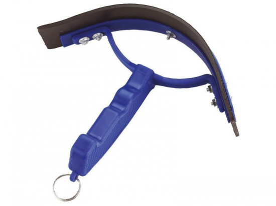 Couteau de chaleur courbé PVC, bleu