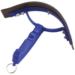 Couteau de chaleur courbé PVC, bleu