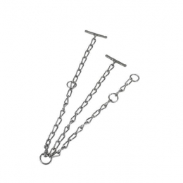 CHAÎNE SIMPLE VACHES ZINGUÉ, 65CM, 6MM,