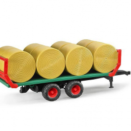 REMORQUE DE TRANSPORT DE PAILLE AVEC 8 B