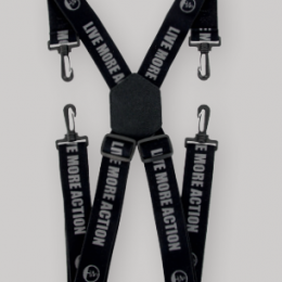 PAIRE DE BRETELLES MOUSQUETON NOIRES