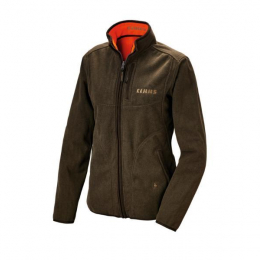 VESTE POLAIRE ORANGE-VERT FEMME CLAAS