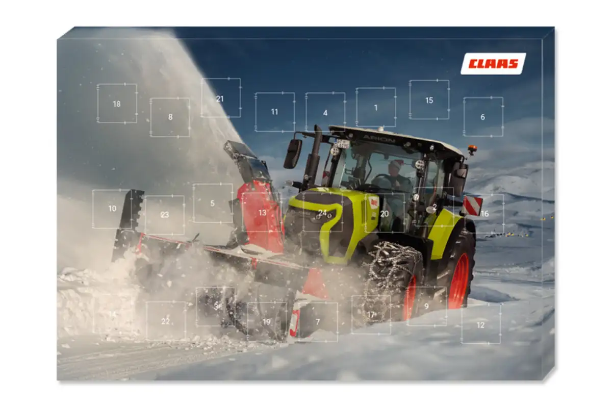 Calendrier de l’Avent tracteur 2026 : CLAAS et idées cadeaux